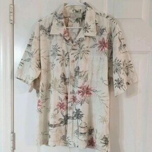 Clearwater Outfitters Resort Collection Hawaiian Shirt Size XXL Cotton Rayon
